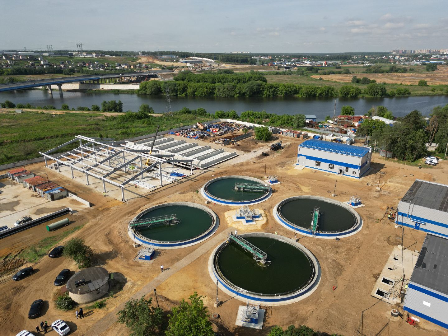 видео с коптера, экология подмосковья, очистные в лыткарине,