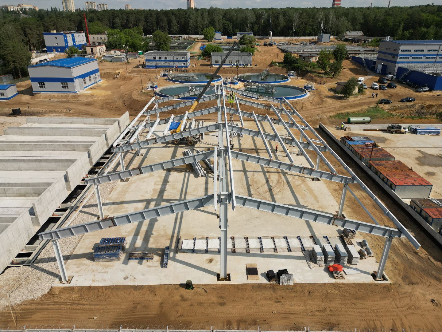 видео с коптера, экология подмосковья, очистные в лыткарине,