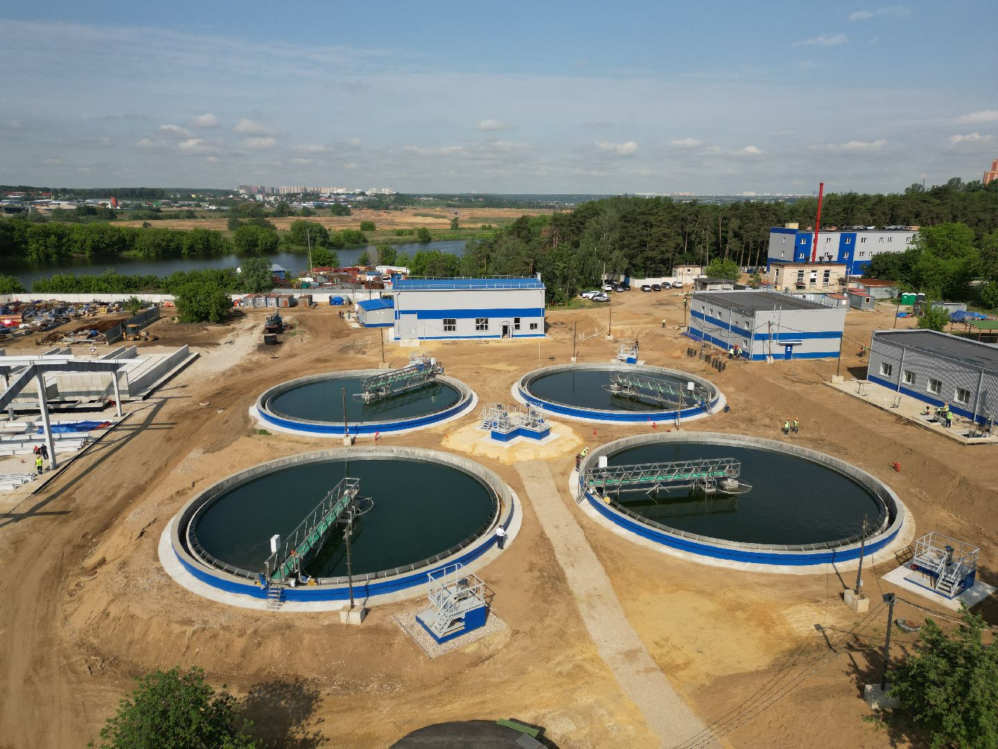 видео с коптера, экология подмосковья, очистные в лыткарине,