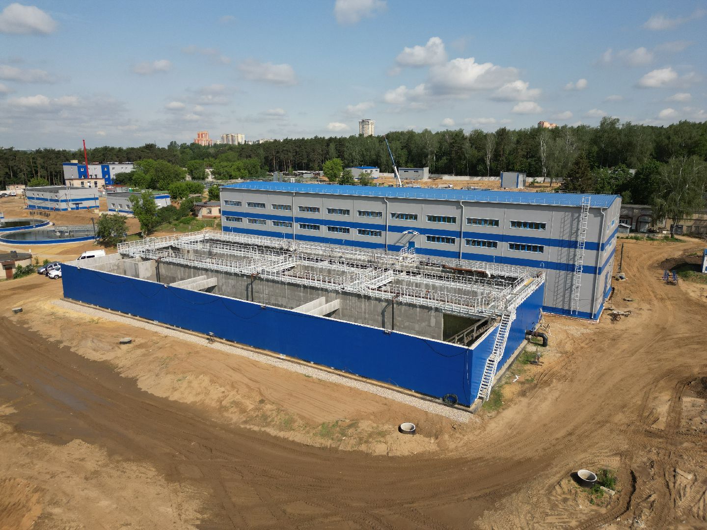 видео с коптера, экология подмосковья, очистные в лыткарине,