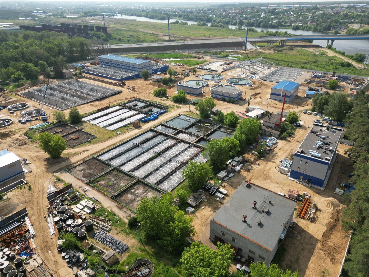 видео с коптера, экология подмосковья, очистные в лыткарине,