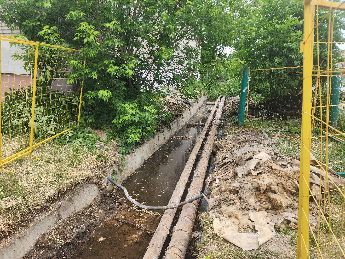 шатурская грэс, ремонт труб отопления, шатура,горячее водоснабжение,