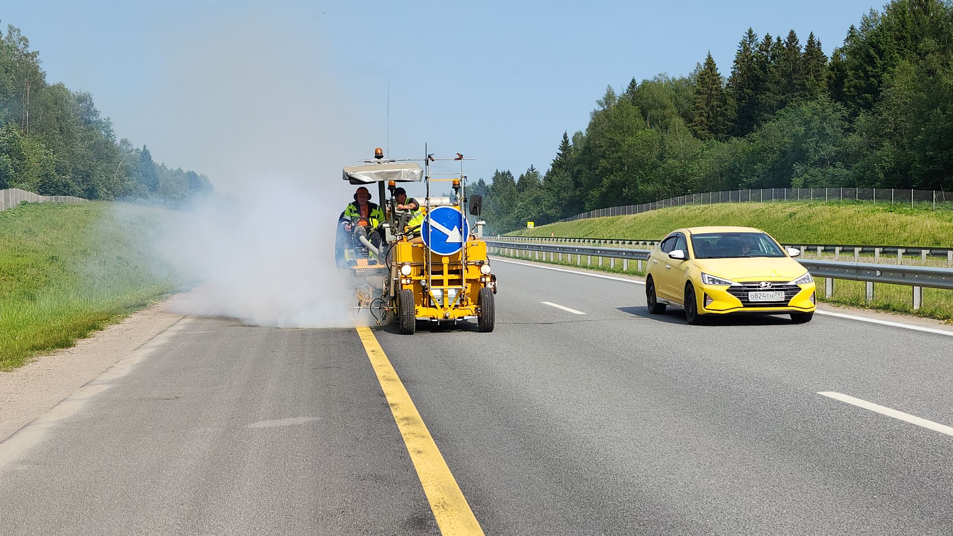 волоколамск, м9 балтия, новая разметка,