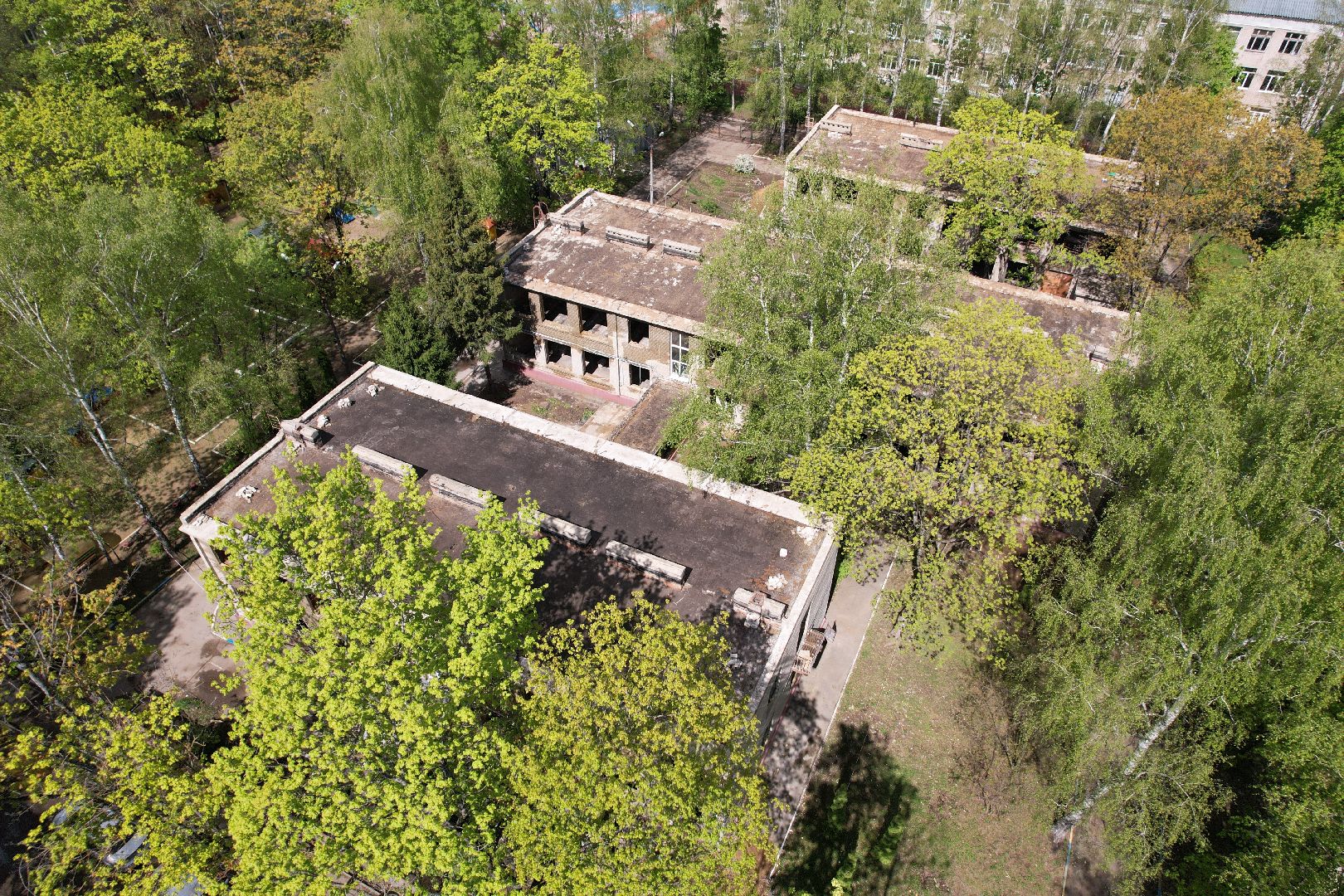 видео с коптера,  детский сад при Лицее  4 в королеве,