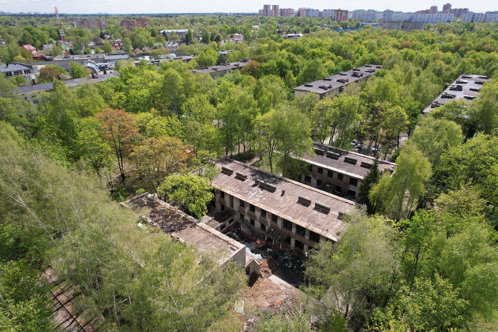 видео с коптера,  детский сад при Лицее  4 в королеве,