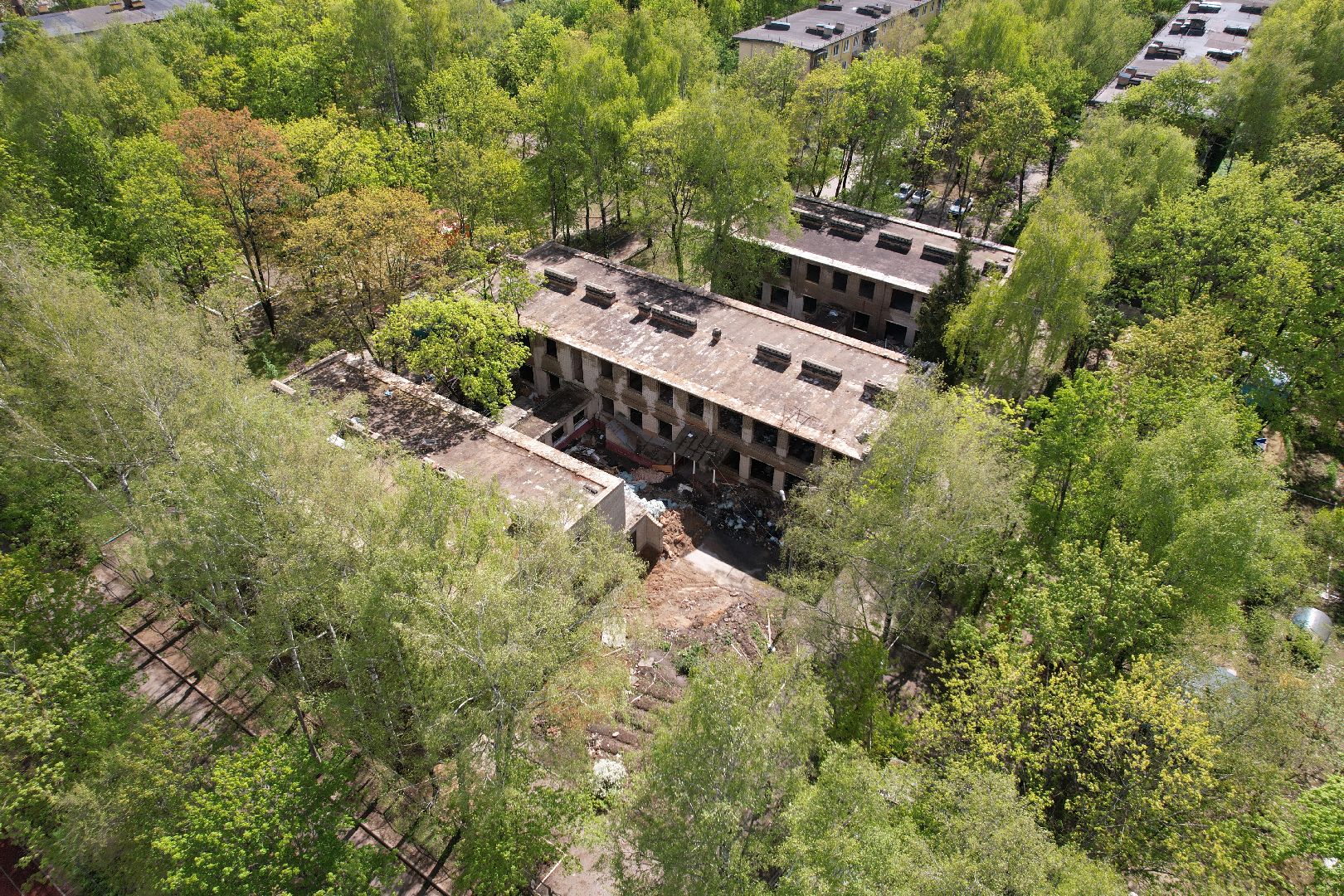 видео с коптера,  детский сад при Лицее  4 в королеве,
