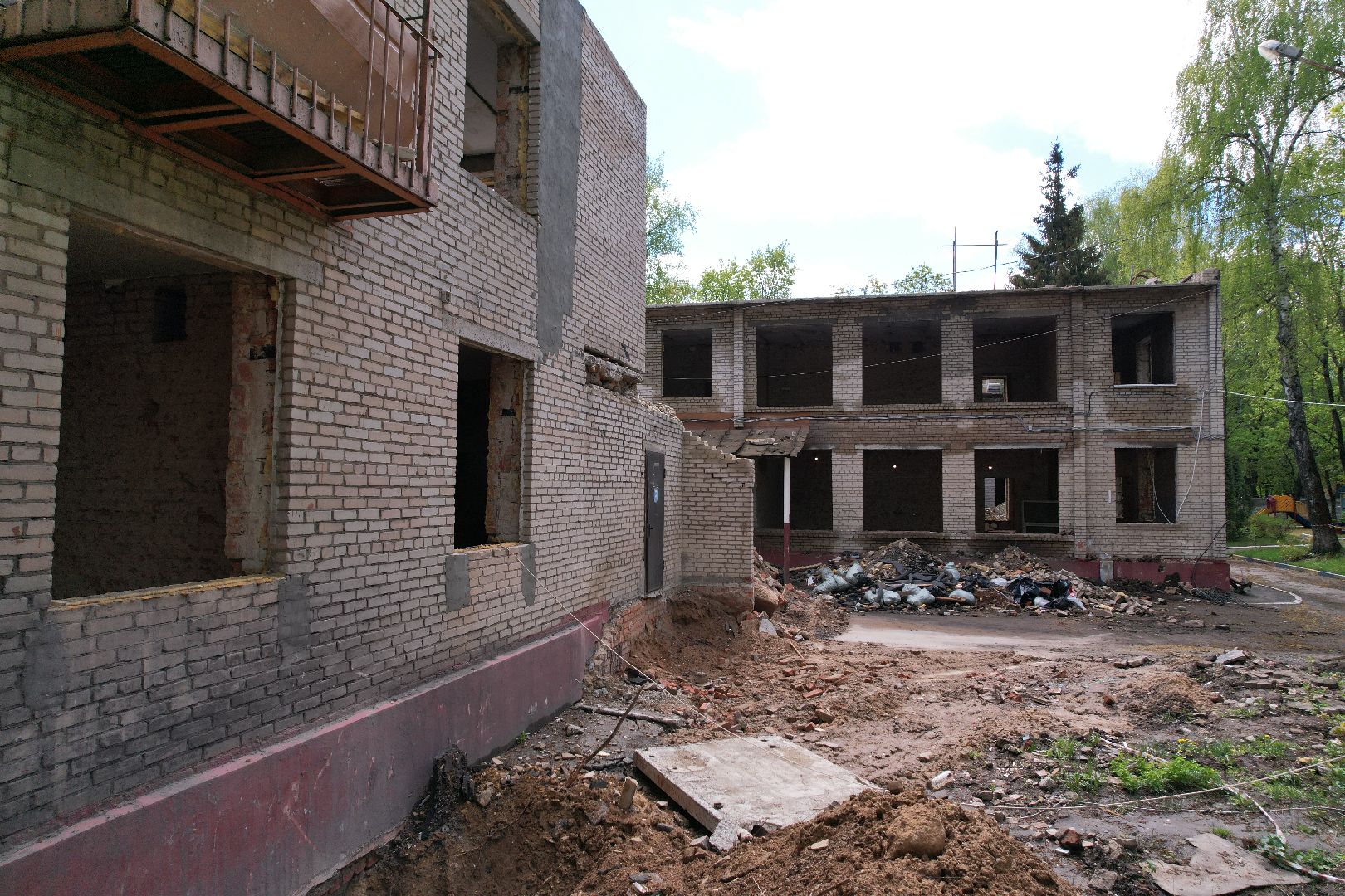 видео с коптера,  детский сад при Лицее  4 в королеве,