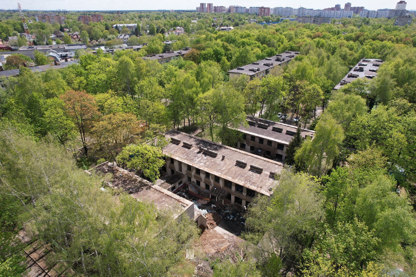 видео с коптера,  детский сад при Лицее  4 в королеве,