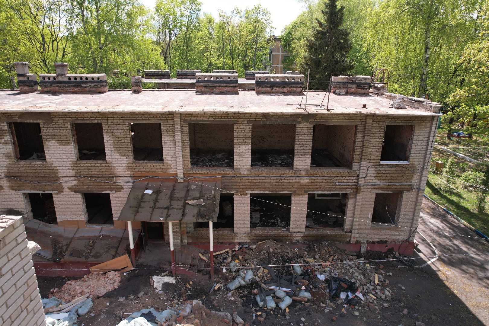 видео с коптера,  детский сад при Лицее  4 в королеве,