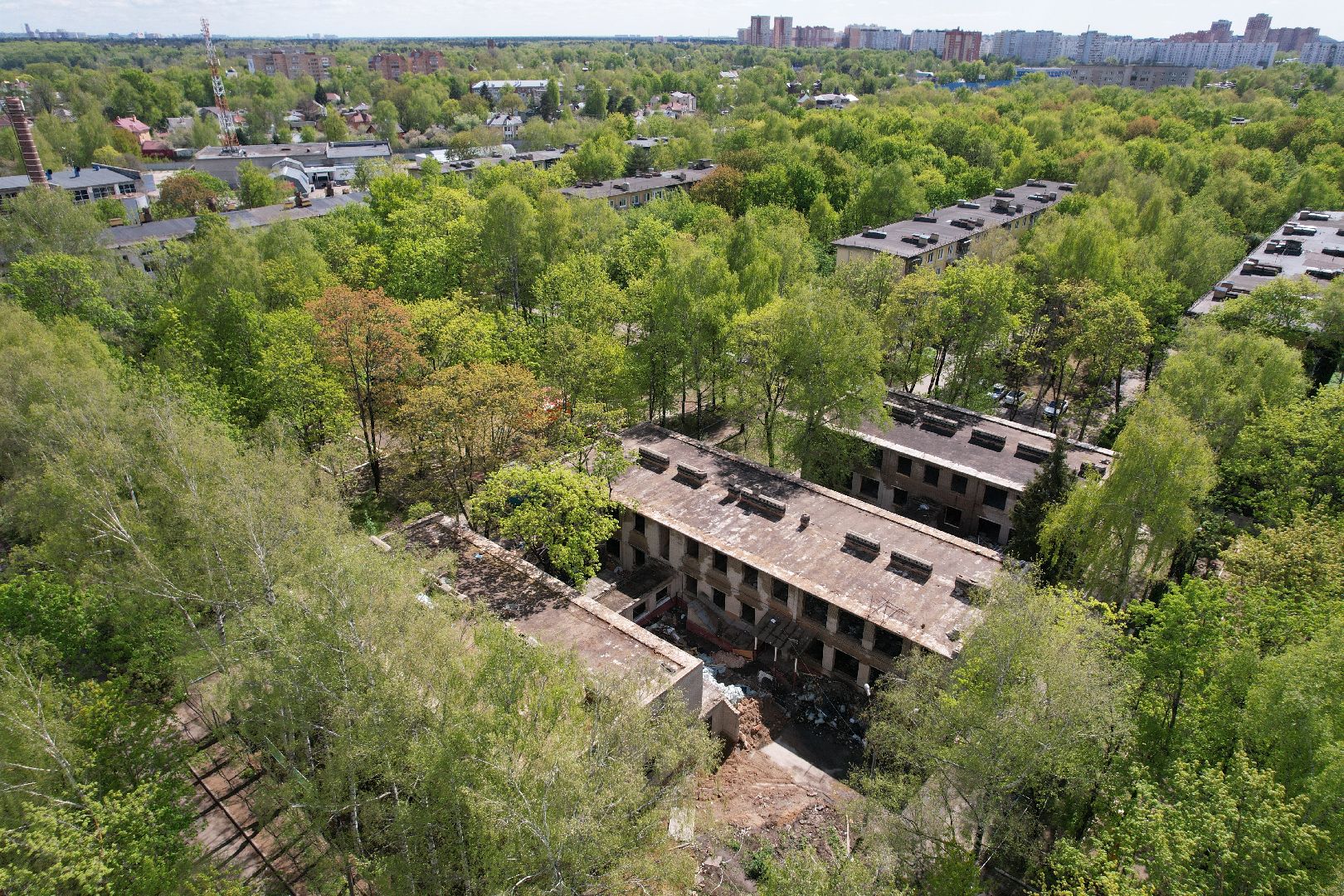видео с коптера,  детский сад при Лицее  4 в королеве,