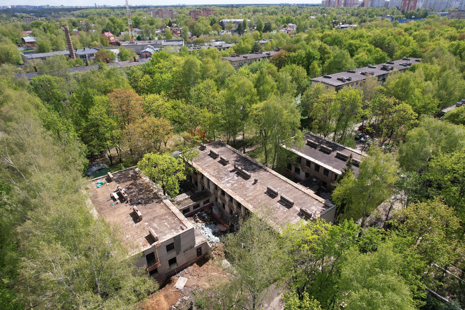 видео с коптера,  детский сад при Лицее  4 в королеве,