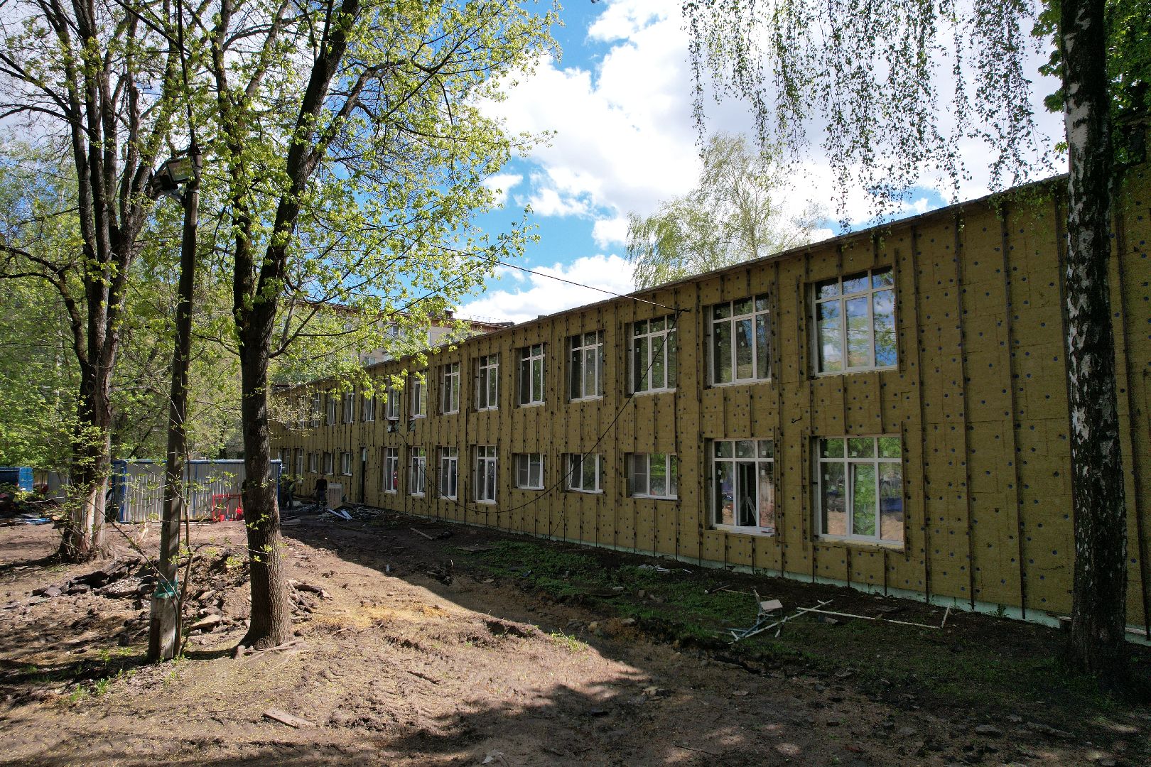 видео с коптера, детский сад при лицее 5 в Королеве, ремонт детского сада в королеве ,