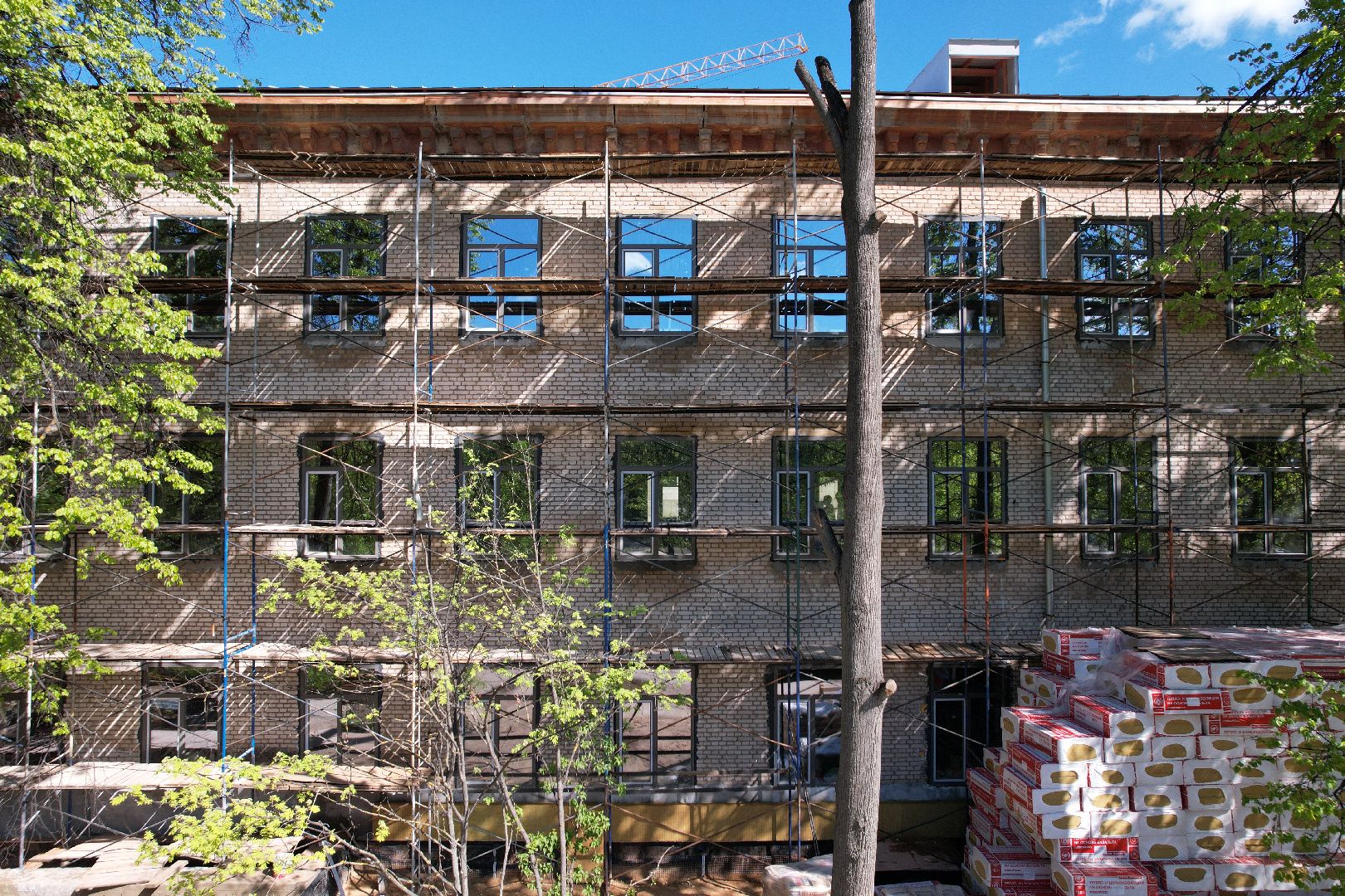 Поликлиника 1 в Королеве , видео с коптера, капремонт поликлиники королев,