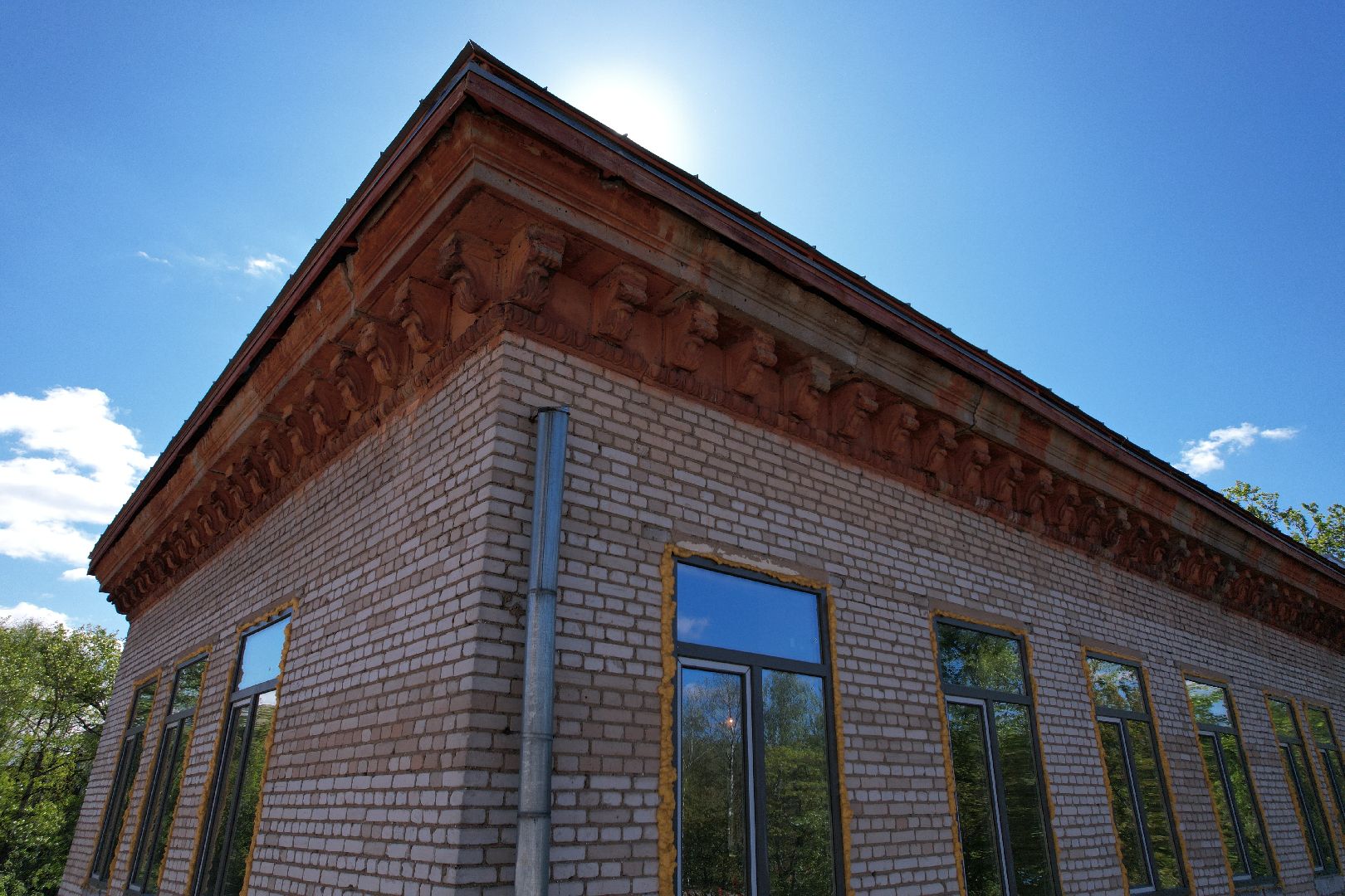 Поликлиника 1 в Королеве , видео с коптера, капремонт поликлиники королев,