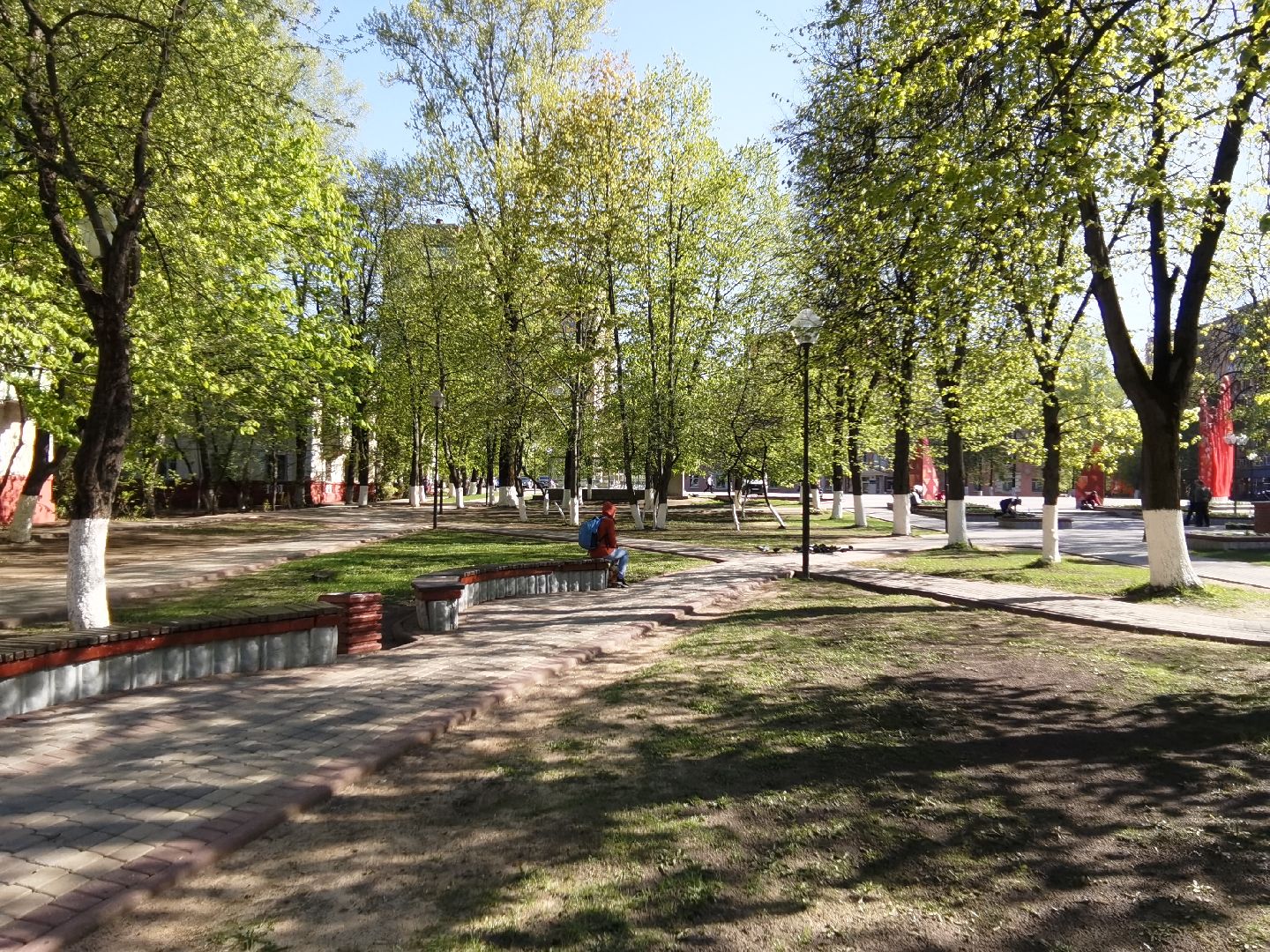 Балашиха, сквер имени Ленина, Благоустройство Балашиха, тюльпаны, День Победы, клумбы, Балашиха-1, Железнодорожный