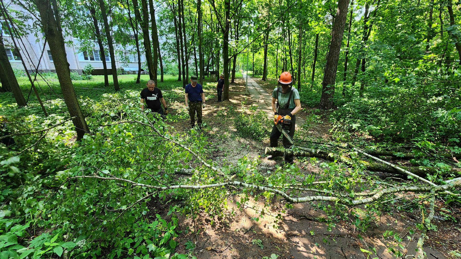 последствия урагана, комбинат благоустройства, протвино,