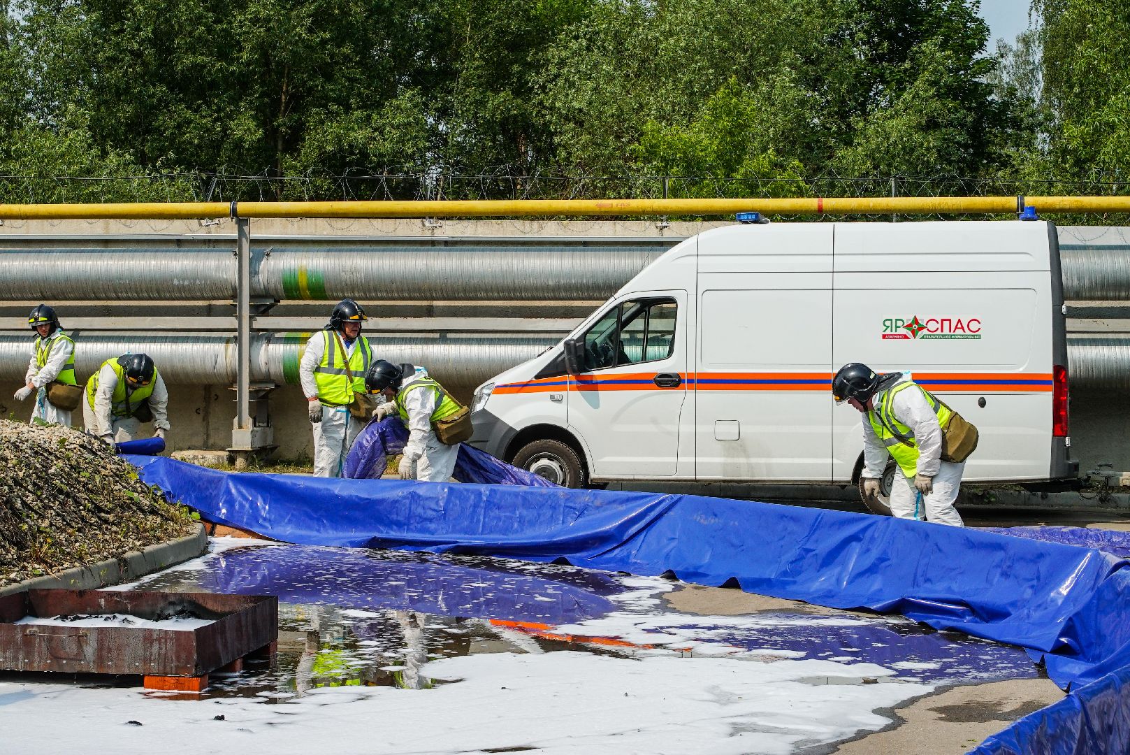 авария, учения, нефть,