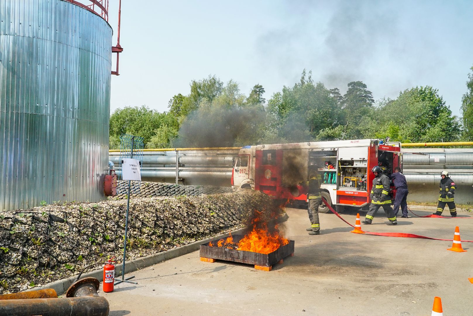 авария, учения, нефть,