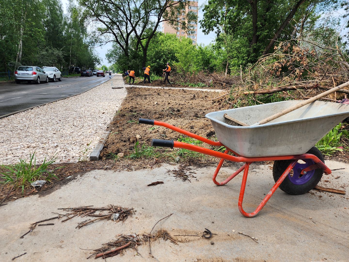фрязино, пешеходная дорожка, народная тропа, благоустройство,