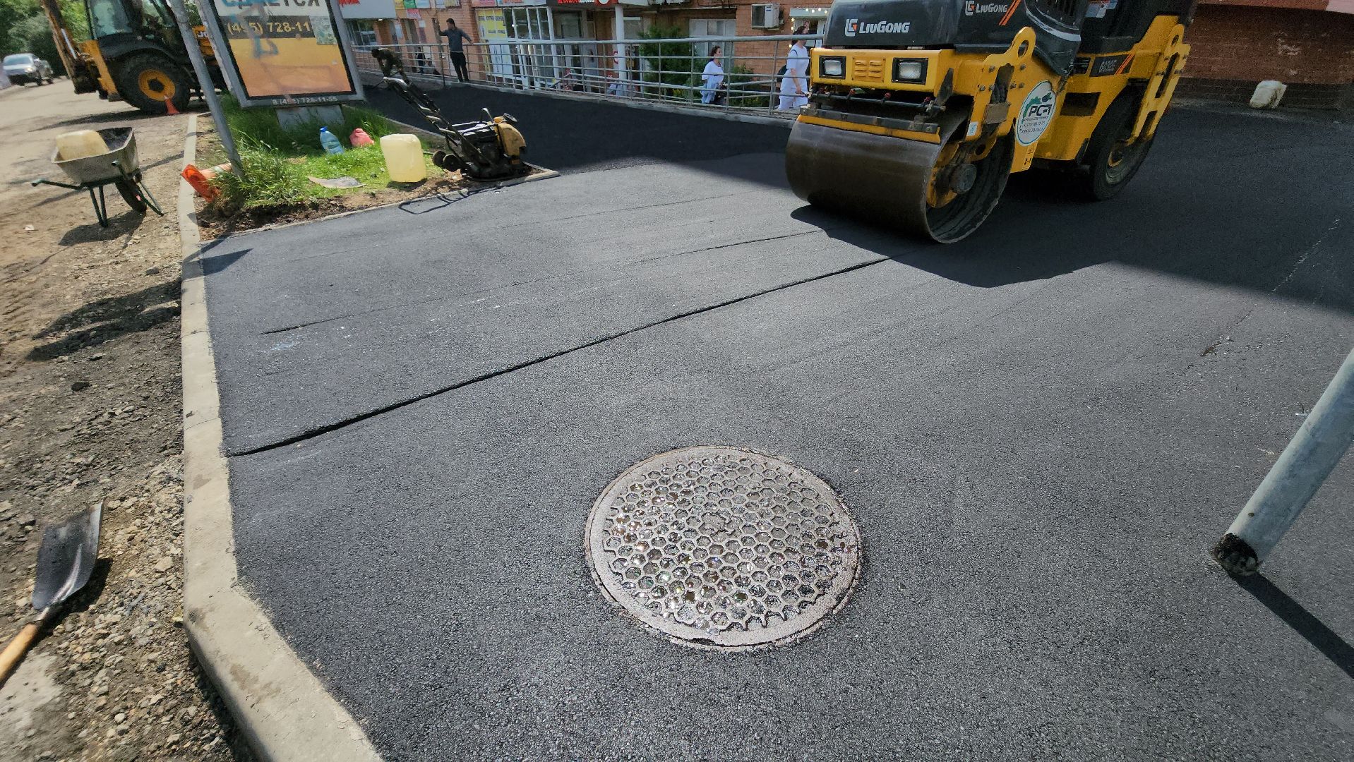 красногорск,  укладка асфальта, ремонт дорог,