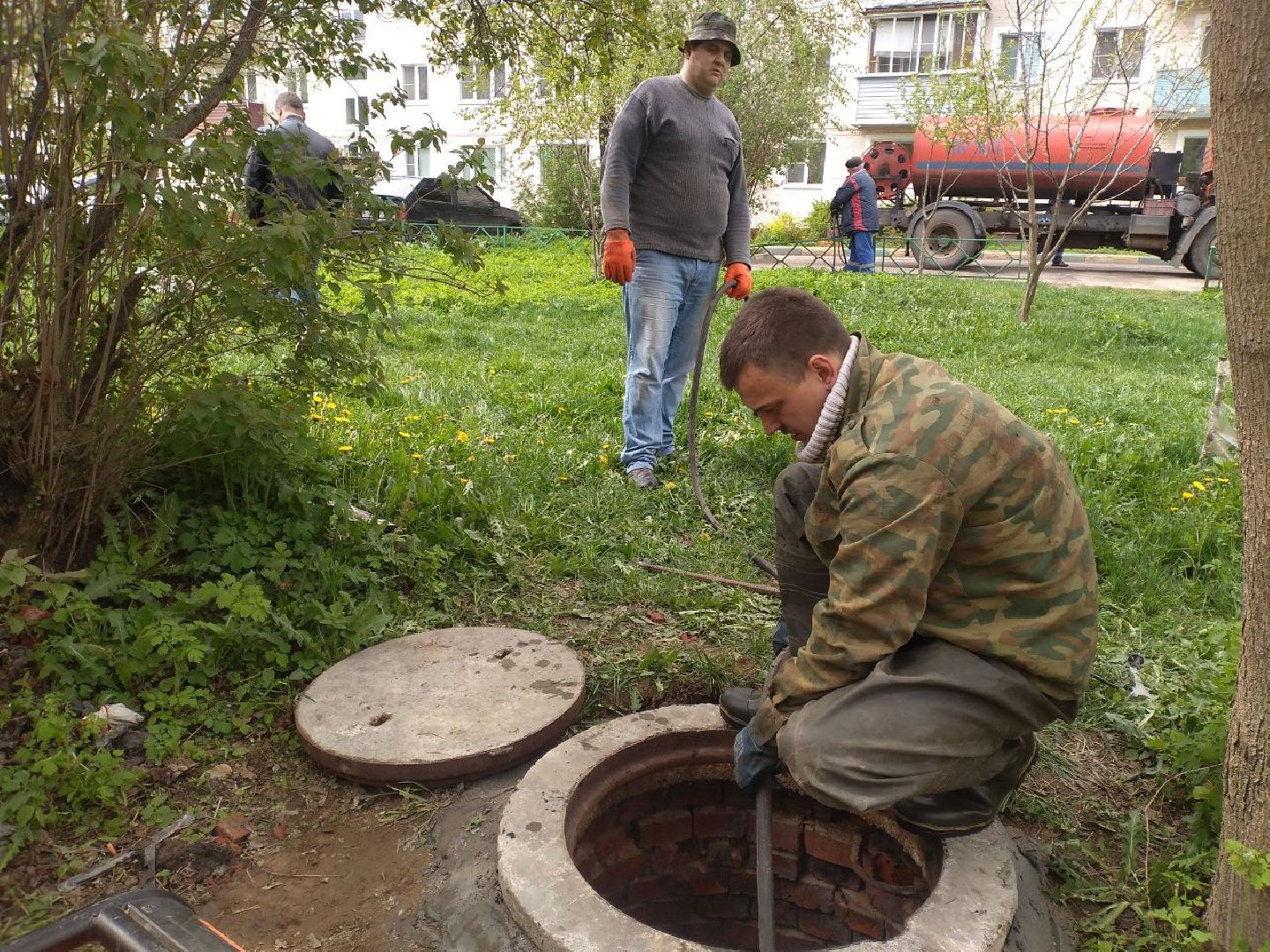 ЖКХ, промывка сетей, водоотведение, Лосино-Петровский