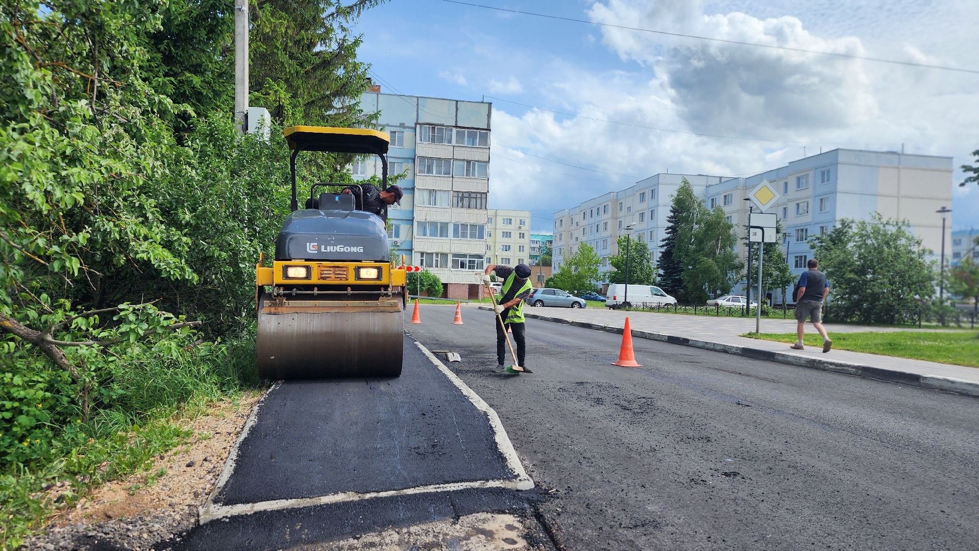 волоколамск, благоустройство, ремонт тротуара,