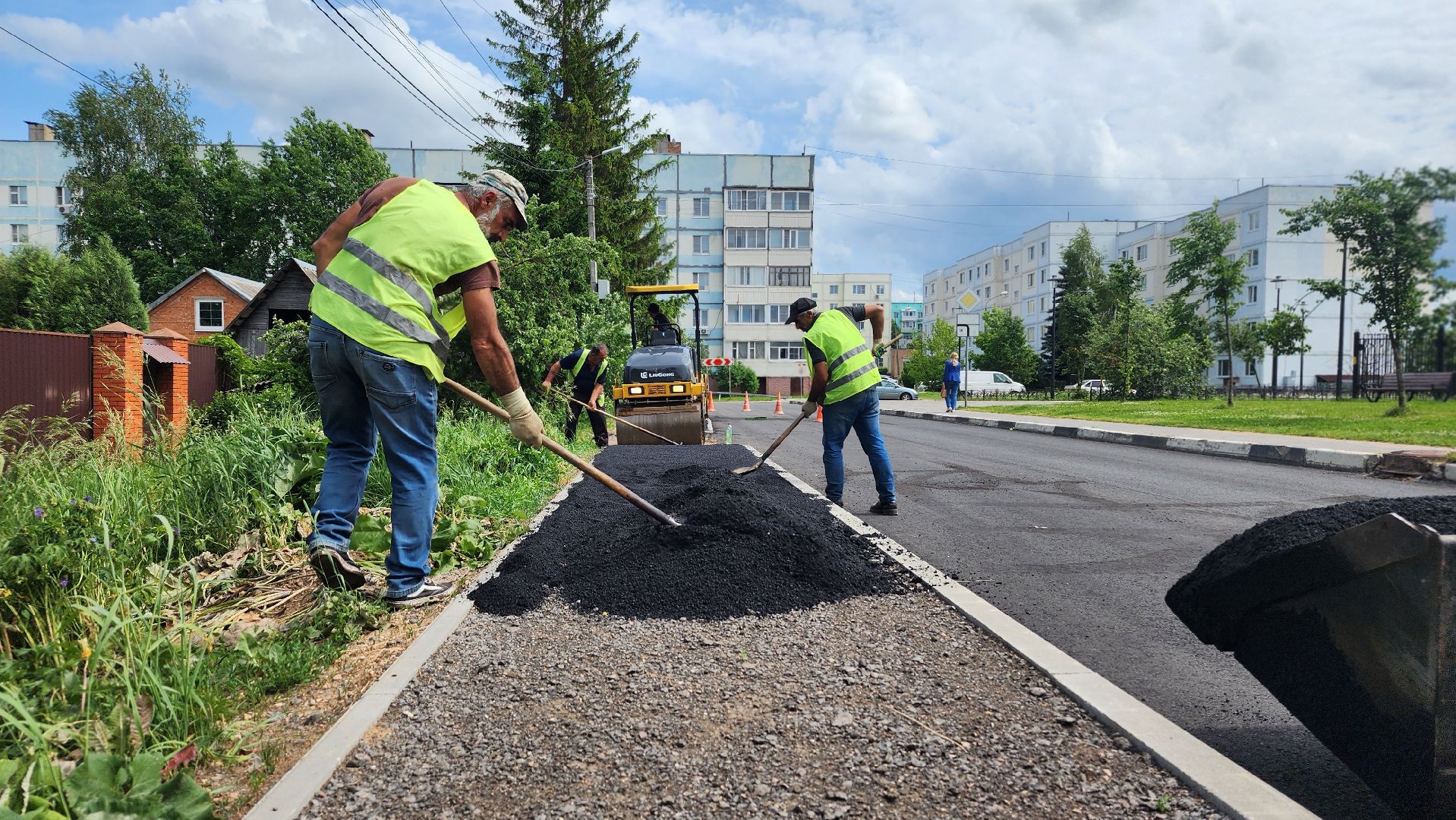 волоколамск, благоустройство, ремонт тротуара,