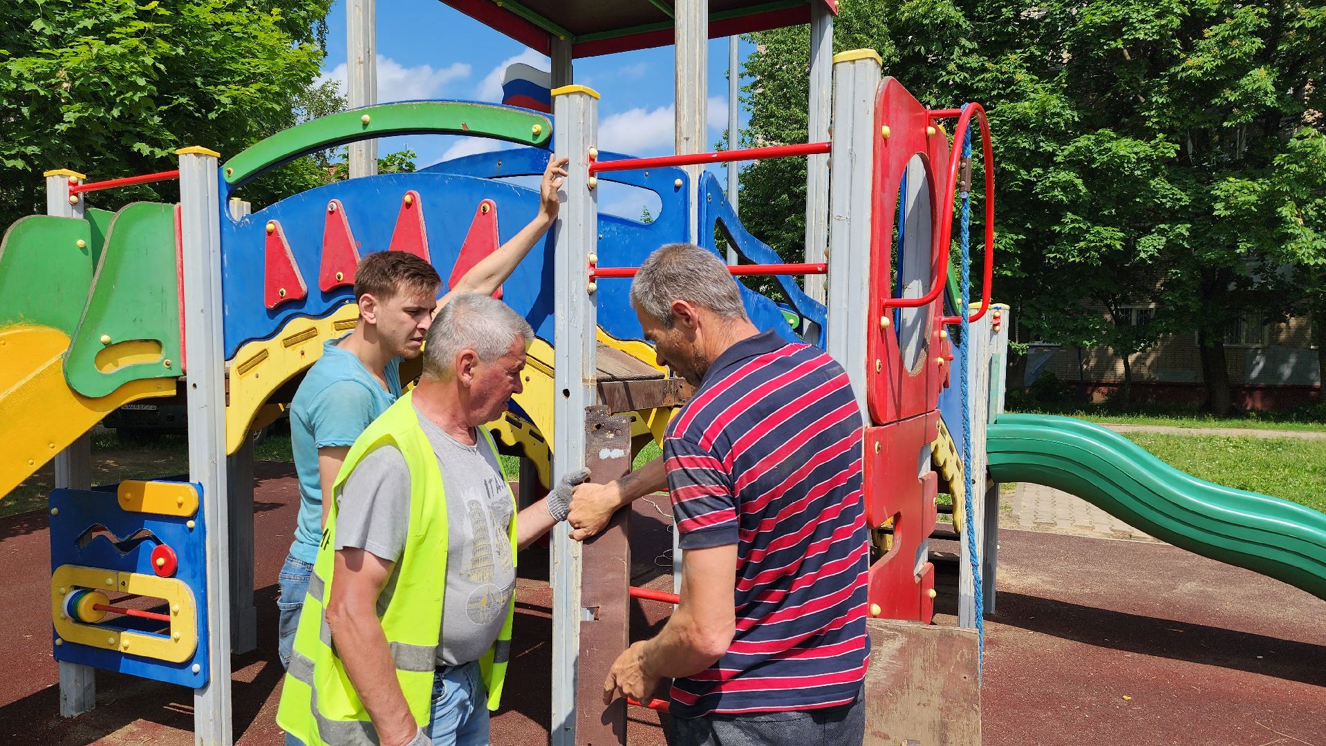 ремонт детских площадок, истра, благоустройство, добродел,