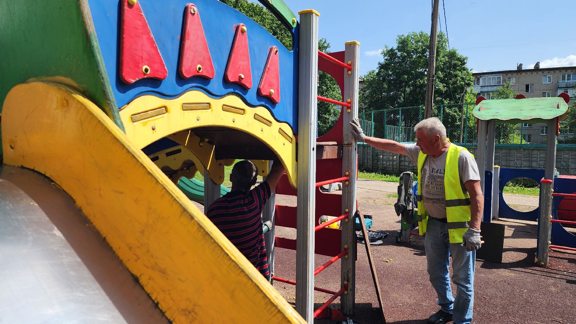 ремонт детских площадок, истра, благоустройство, добродел,