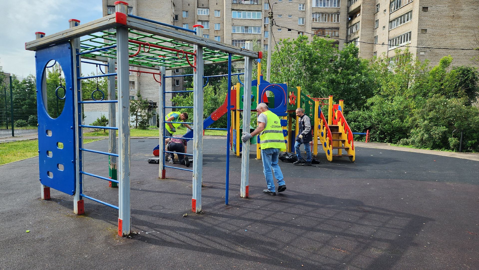 ремонт детских площадок, истра, благоустройство, добродел,
