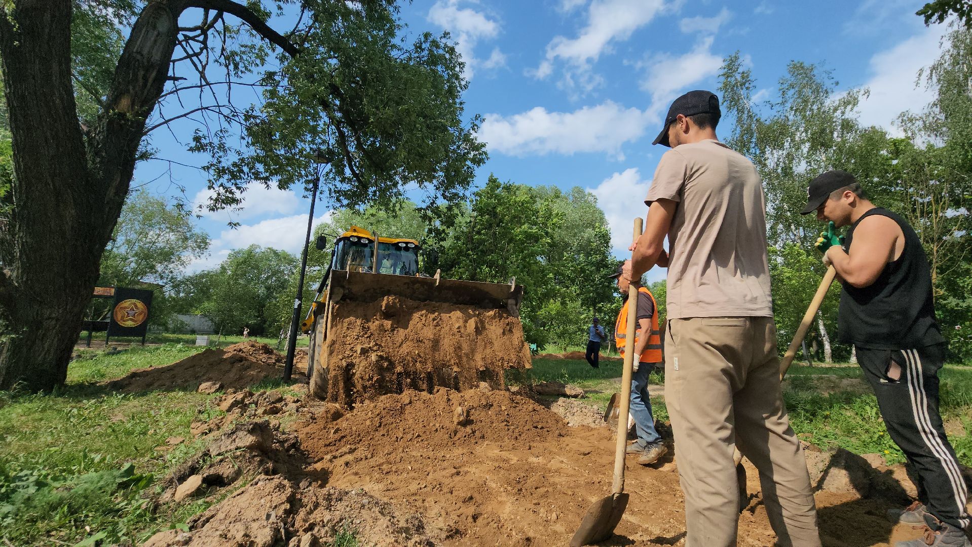 Парк, благоуйстройство, Лобня, Тропинки, пешеходные дороги,