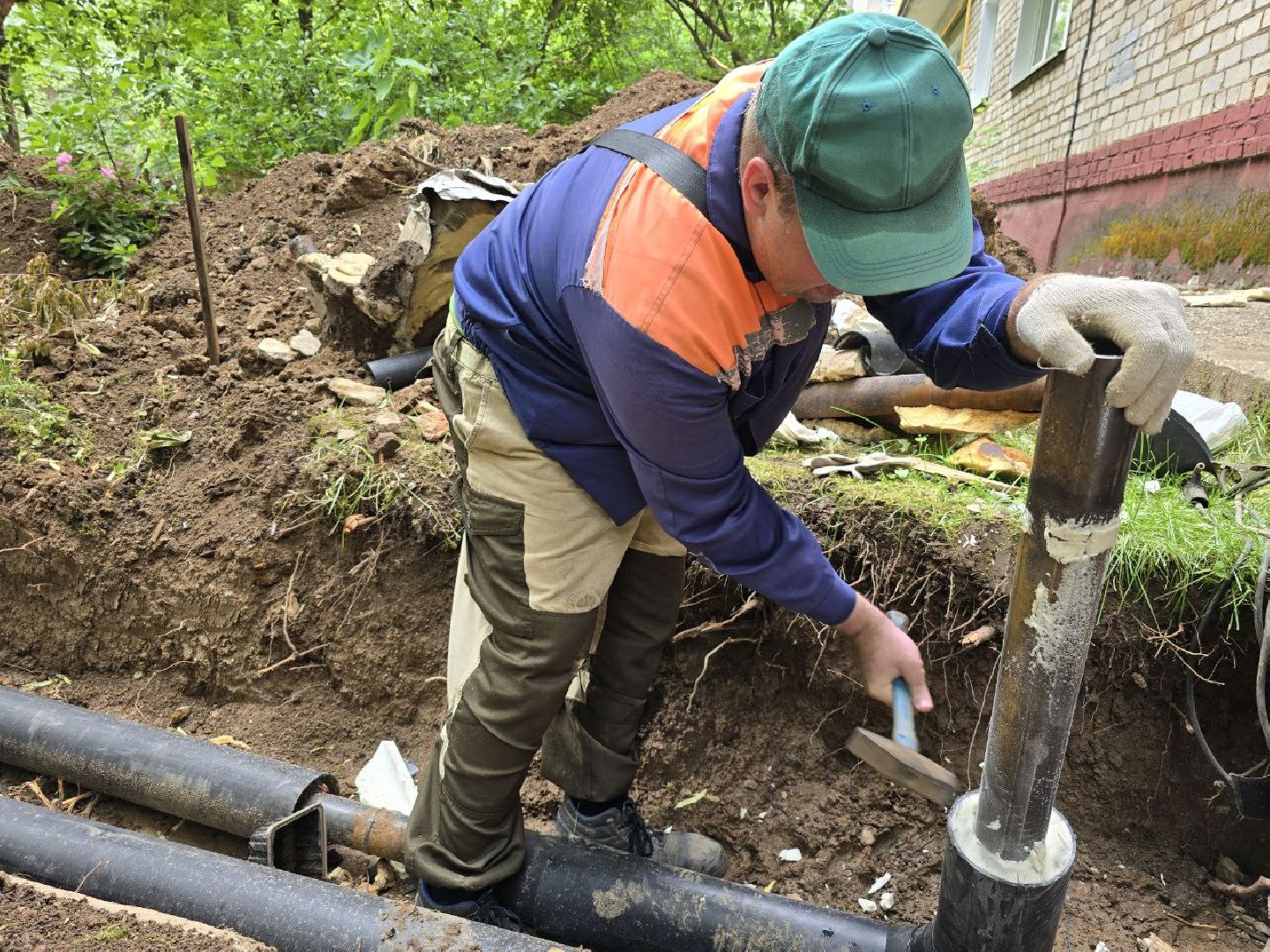 можайск, можайский муниципальный округ, подмосковье, жкх, аварийная теплотрасса , мособлтепло, отопительный сезон, подготовка к отопительному сезону,