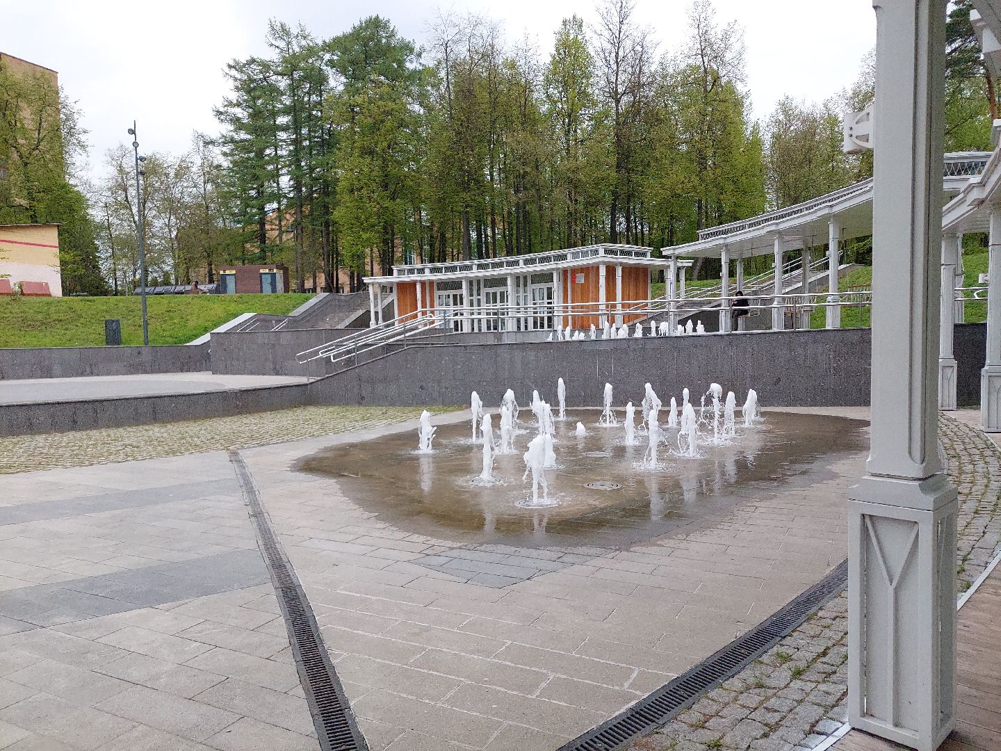 благоустройство, парк, фонтан