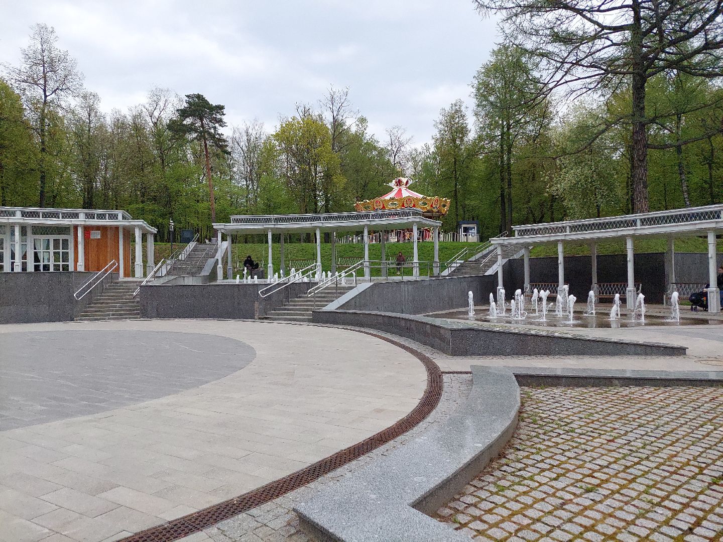 благоустройство, парк, фонтан