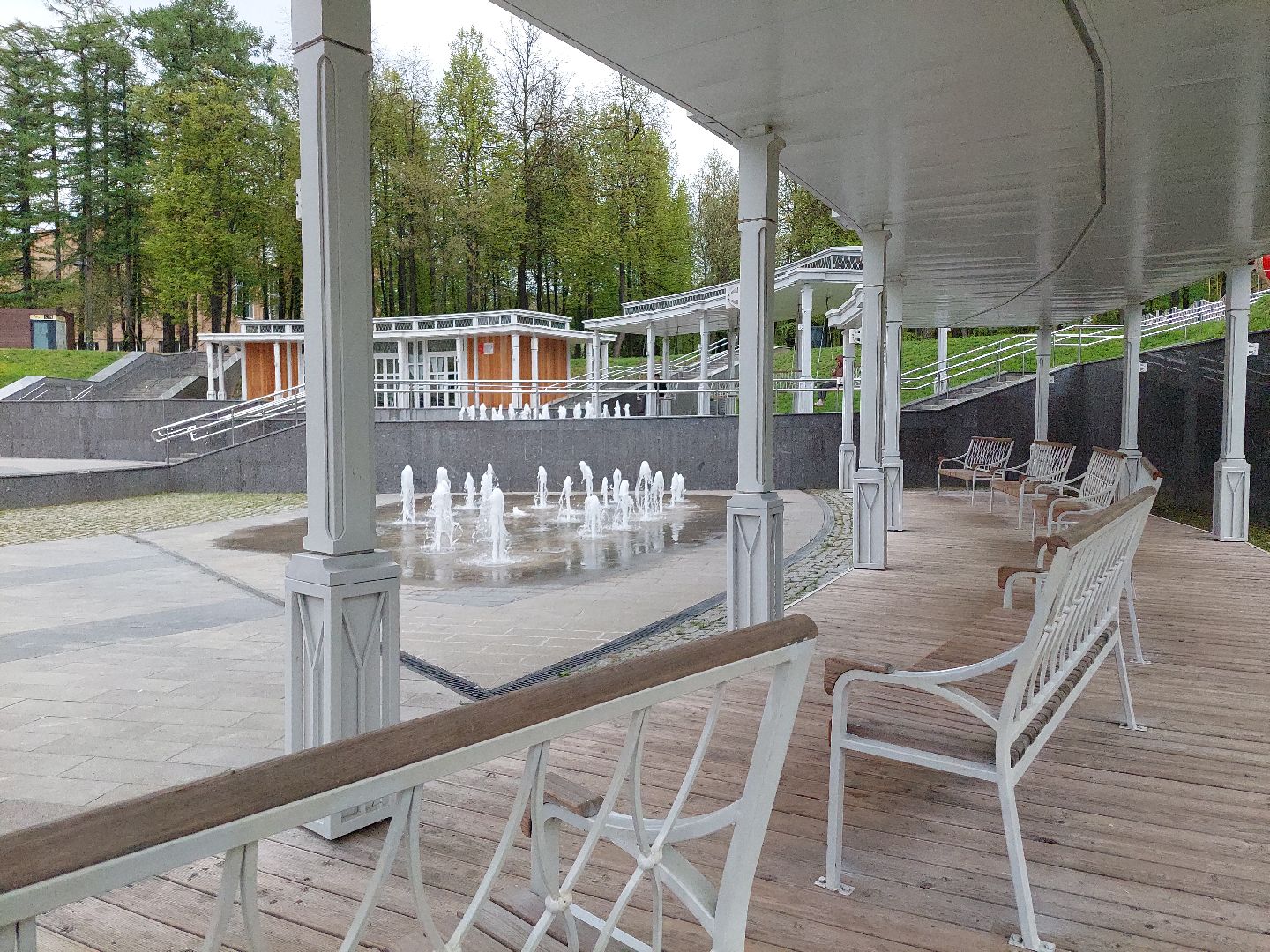 благоустройство, парк, фонтан