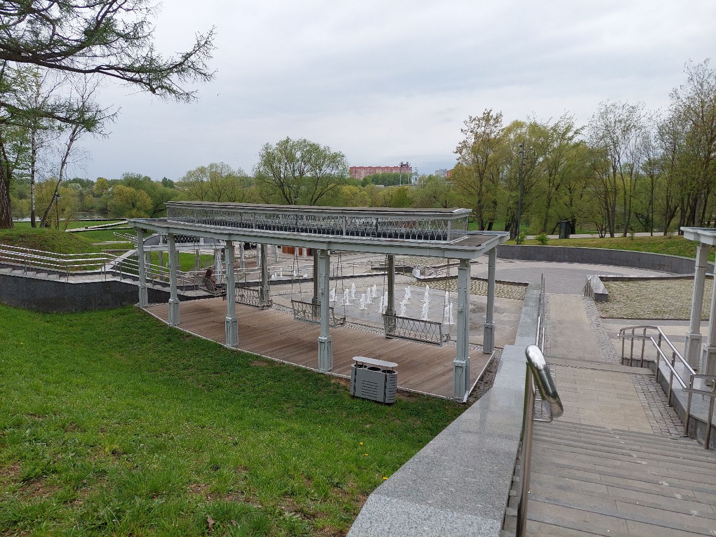 благоустройство, парк, фонтан