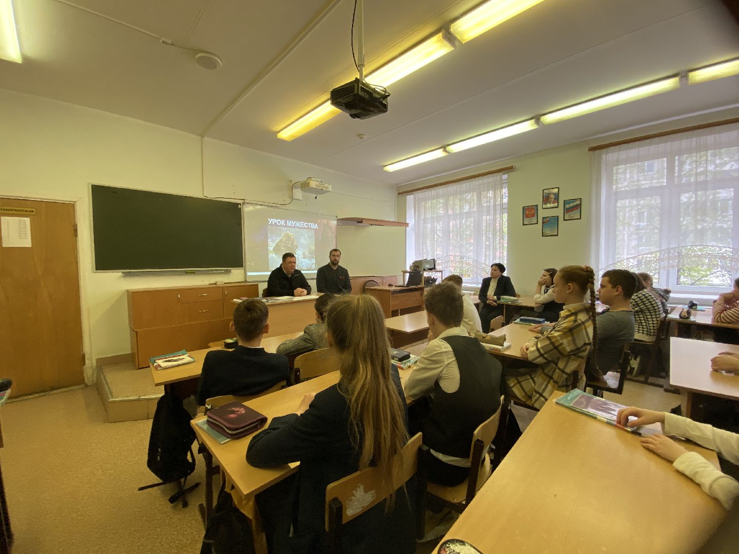 Чехов, школа, военнослужащий, урок мужества, День победы