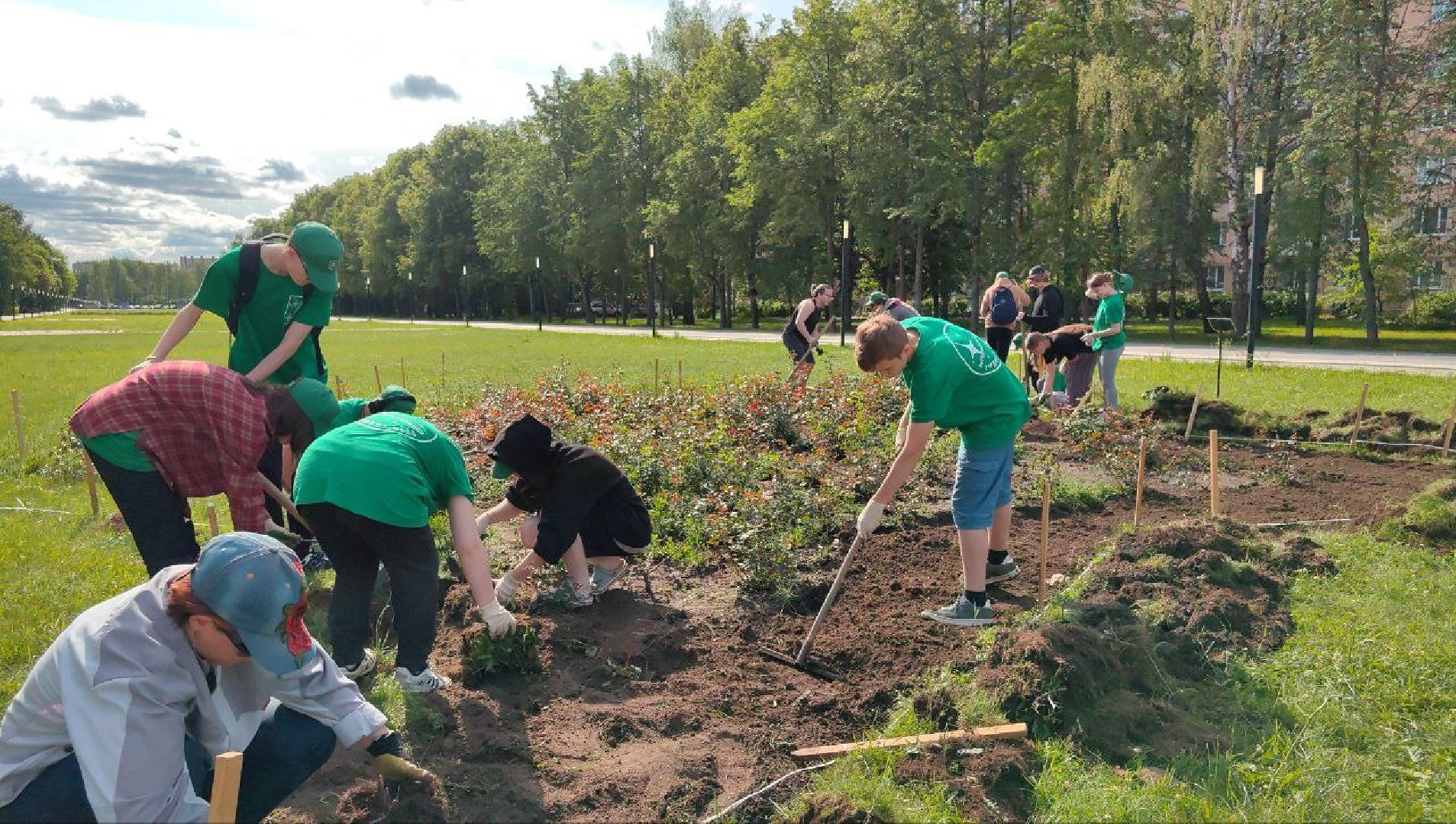 трудовое лето, уборка, проект, каникулы, школьники, бригада,