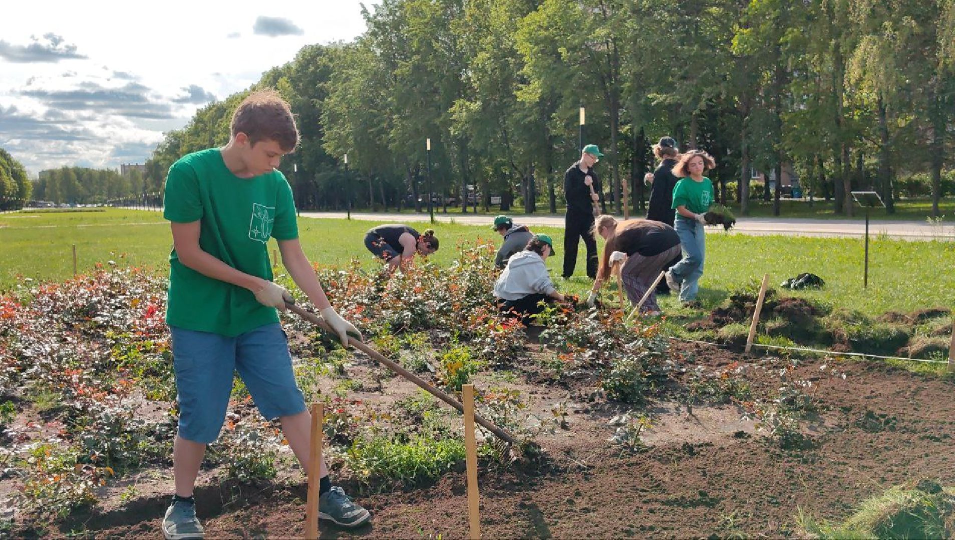 трудовое лето, уборка, проект, каникулы, школьники, бригада,