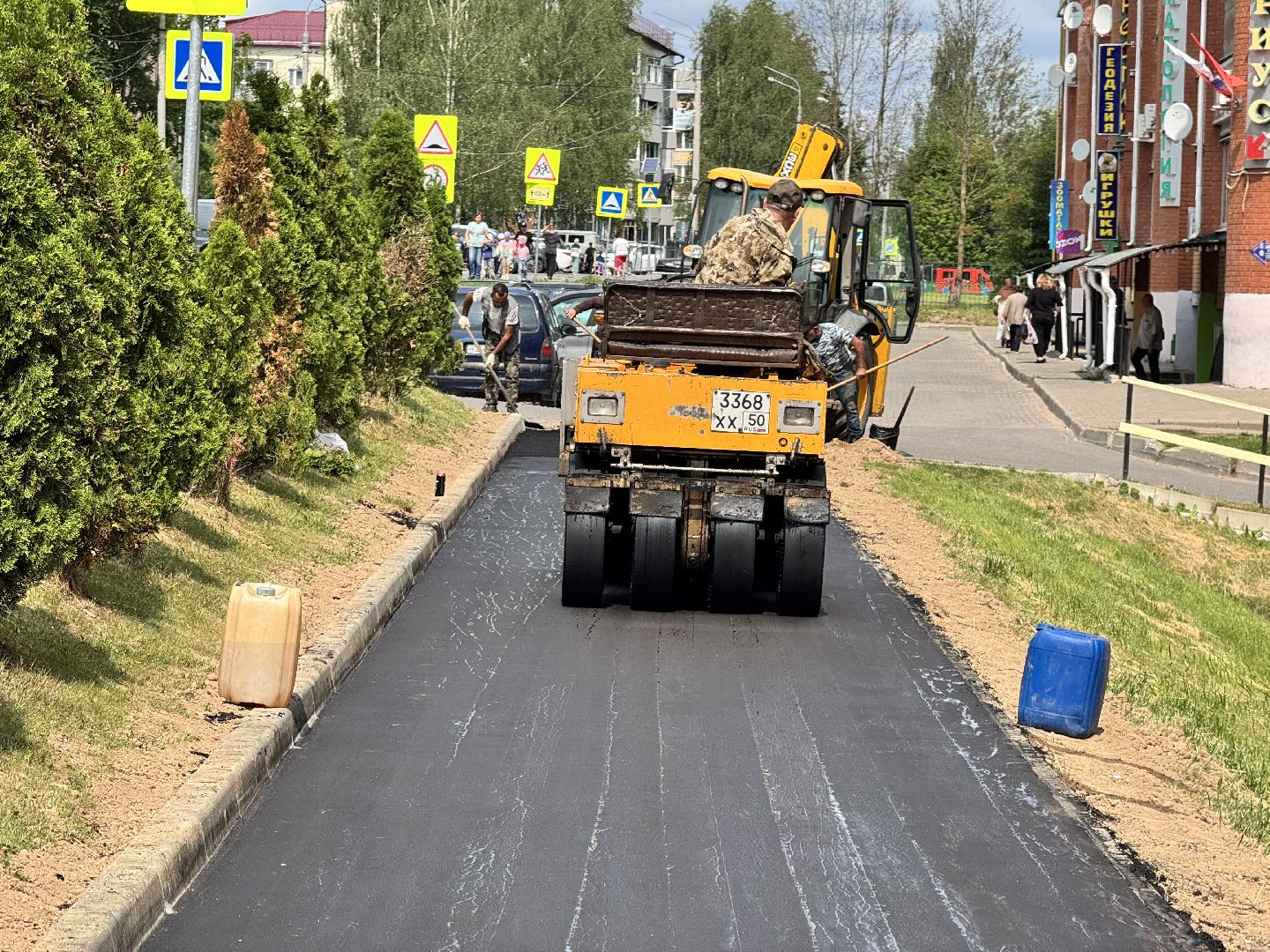 шаховская, ремонт дороги, благоуйстройство,
