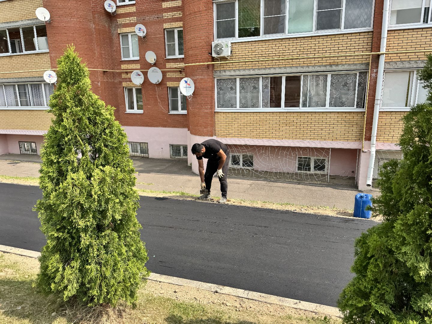 шаховская, ремонт дороги, благоуйстройство,