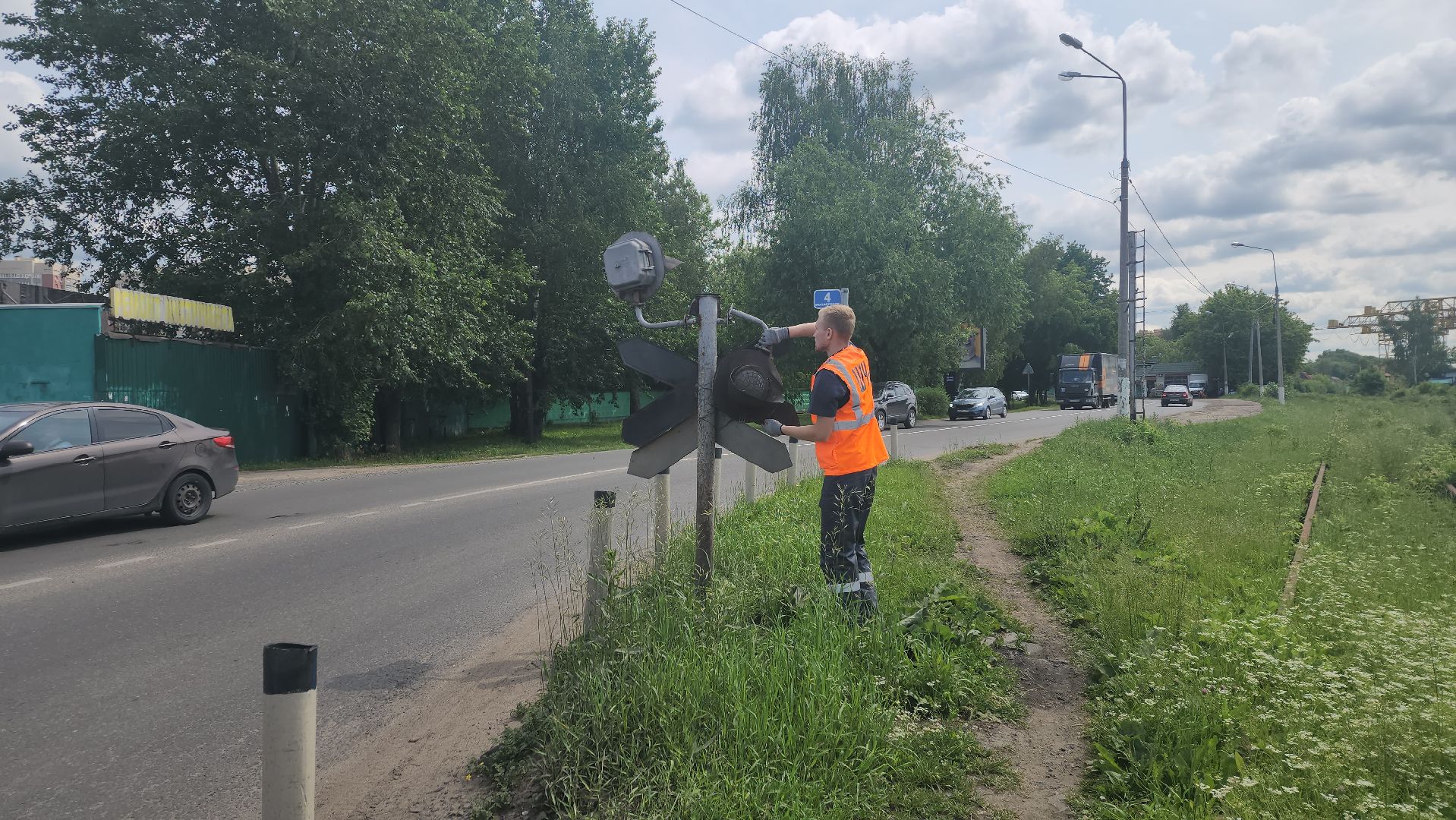 ивантеевка, вертикалки, ржд, светодиоды,  железная дорога, светофор, железнодорожные пути, железнодорожный переезд,
