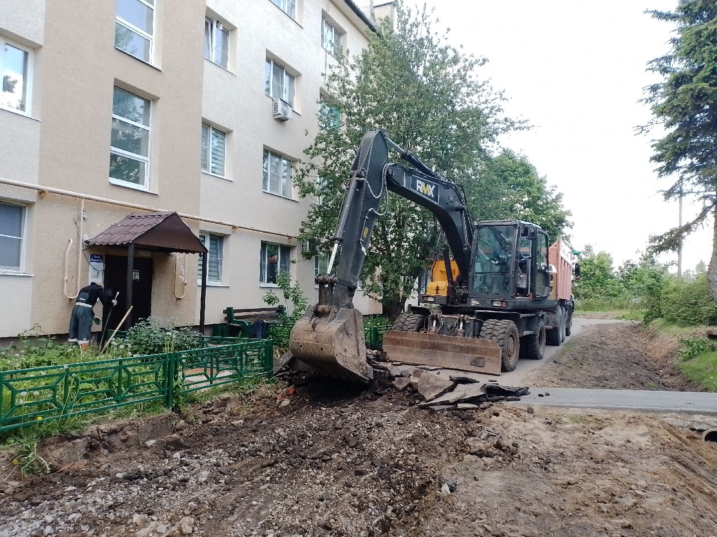 благоустройство, городской округ восход, новый асфальт, асфальтовое покрытие, строительство , формирование комфортной городской среды,