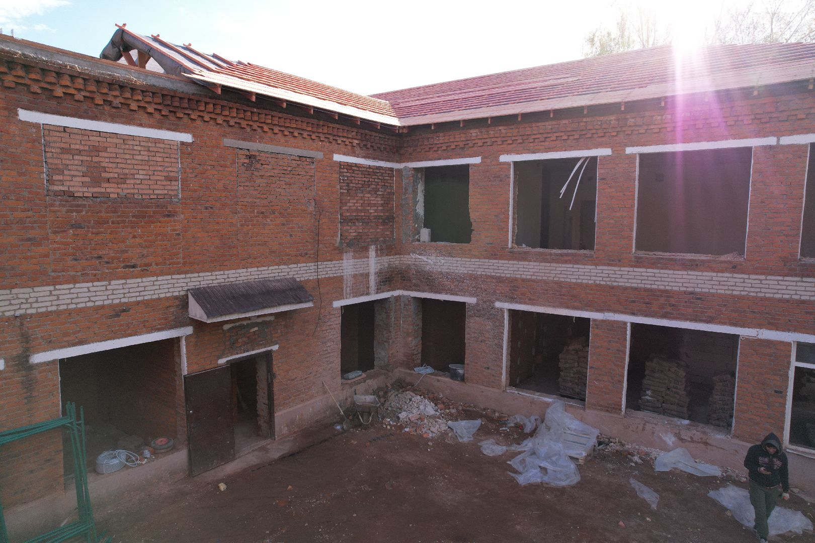 видео с коптера, детский сад Малыш, ремонт сада в шаховской ,