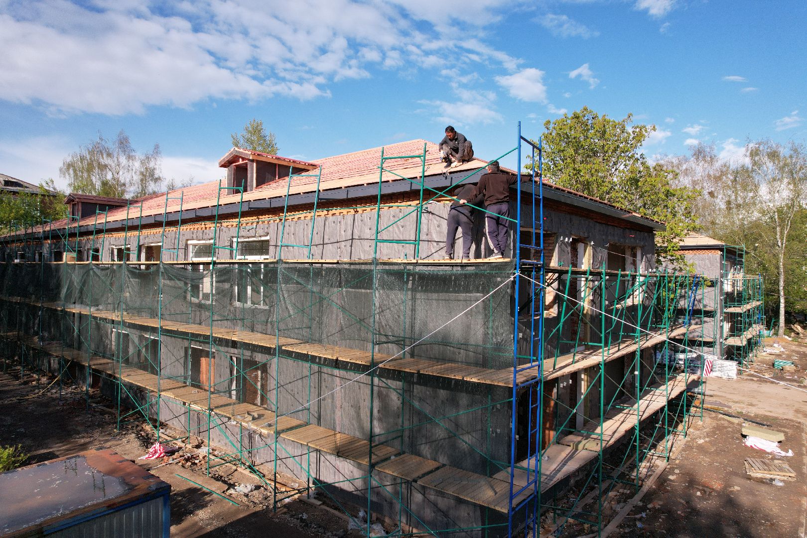 видео с коптера, детский сад Малыш, ремонт сада в шаховской ,