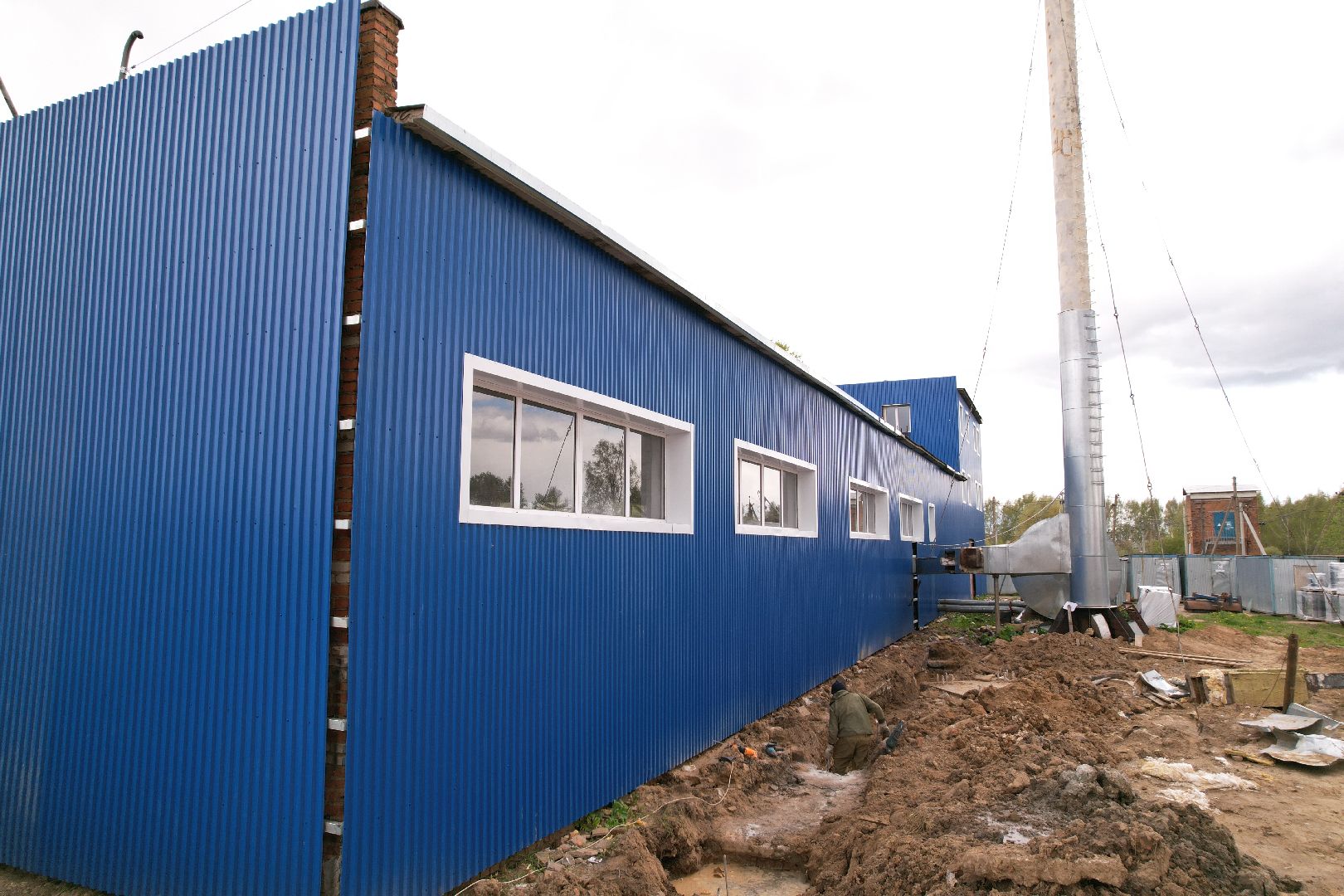 видео с коптера, котельная в шаховской,