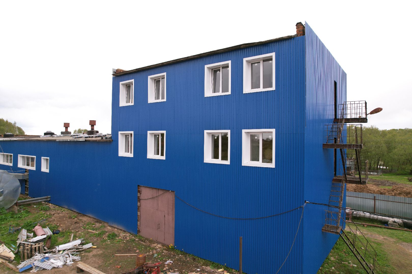 видео с коптера, котельная в шаховской,