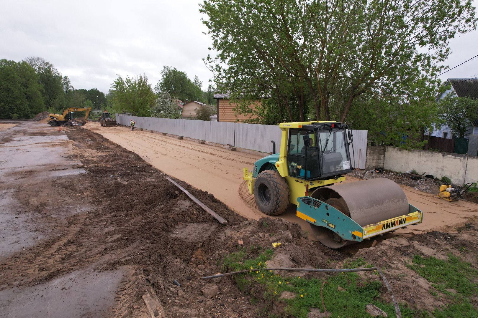 видео с коптера, стадион строитель, ремонт стадиона в клину,