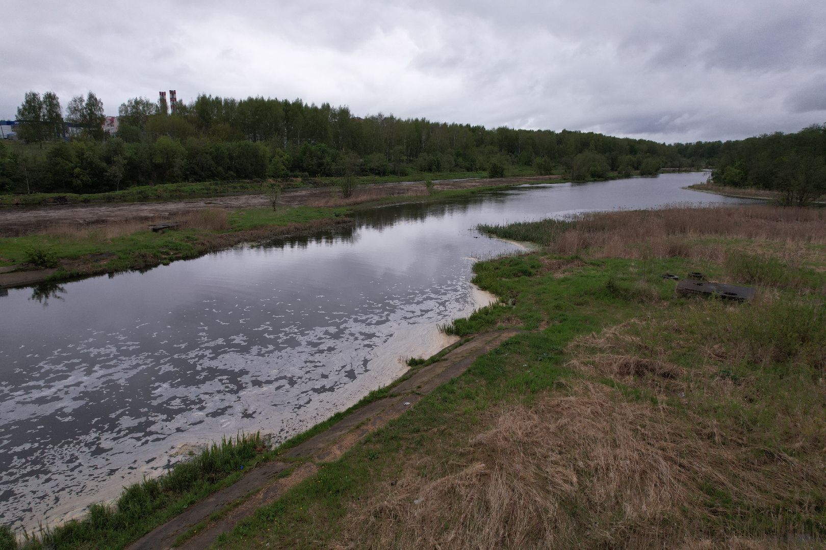 видео с коптера, очистка реки Сестра, экология подмосковья,