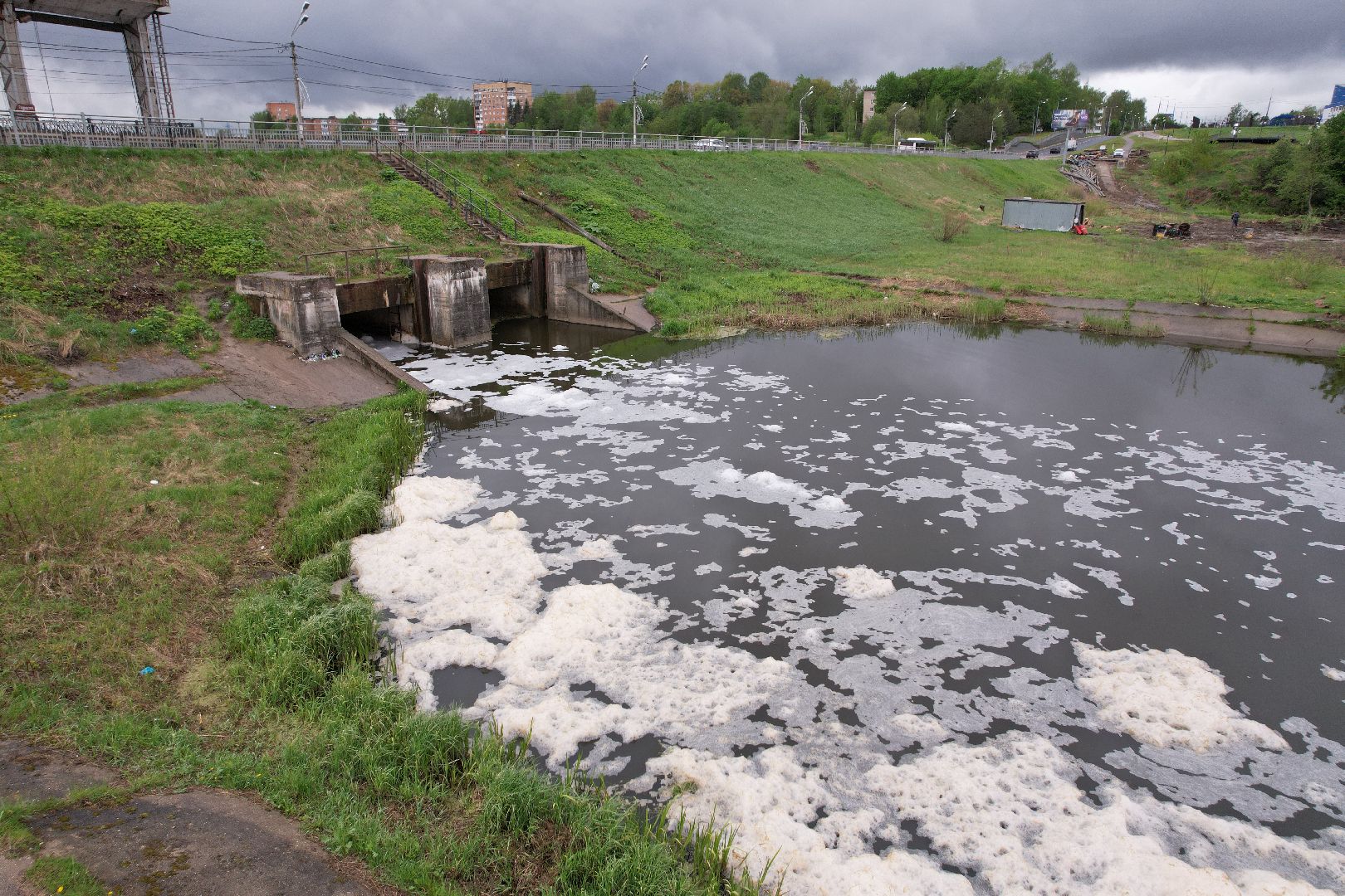 видео с коптера, очистка реки Сестра, экология подмосковья,